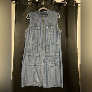 Tommy Hilfiger Indigo Denim Zip-Up Dress